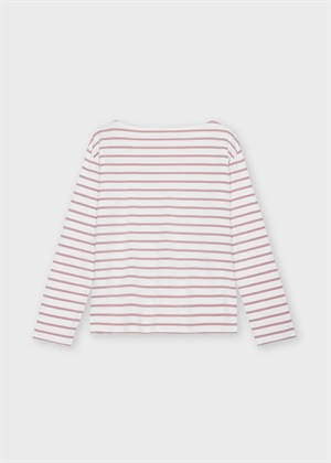 Blessed stripe bluse Ecru/Rose Dust Moshi Moshi 